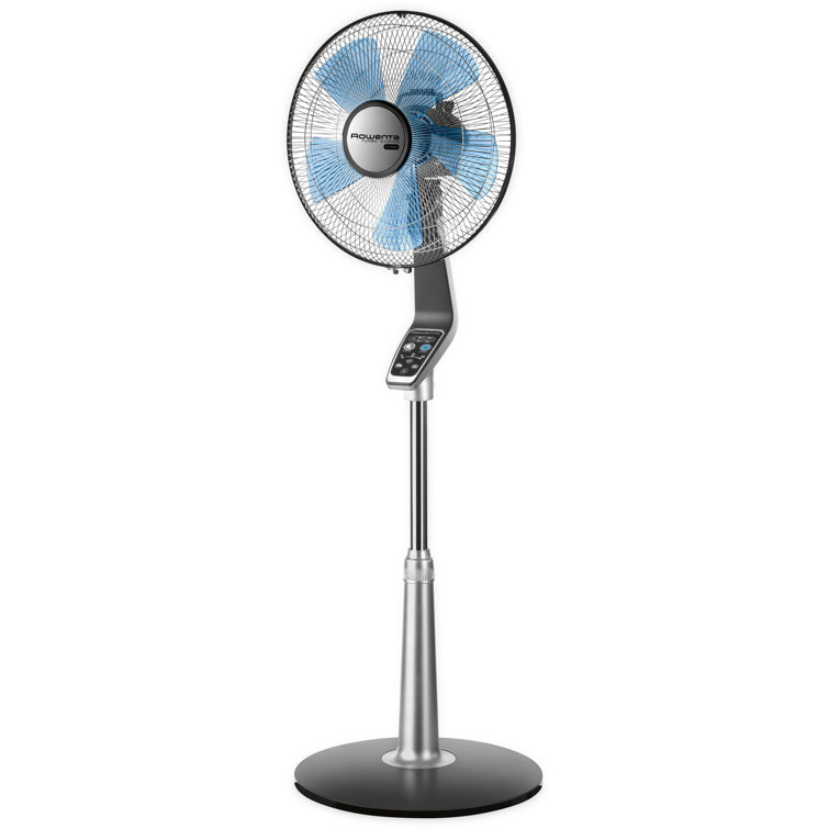 Rowenta Turbo Silence Extreme Stand Fan With 5 Speeds Oscillating Feature Adjustable Height And Remote